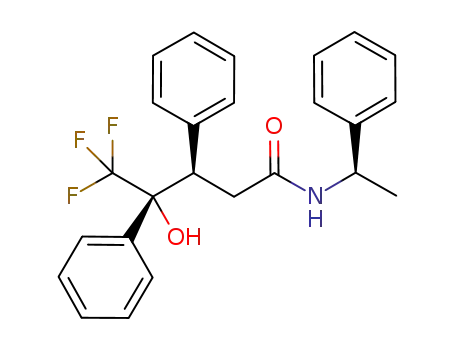 (3R,4R,1'R)-5,5,5-trifluoro-4-hydroxy-3,4-diphenyl-pentanoic acid (1-phenyl-ethyl)-amide