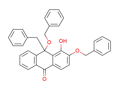 10-benzyl-3,10-bis(benzyloxy)-4-hydroxyanthracen-9(10H)-one