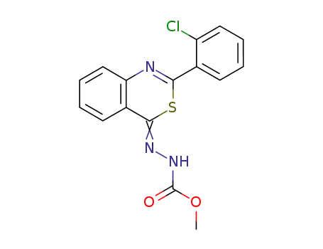 N'-[2-(2-Chloro-phenyl)-benzo[d][1,3]thiazin-(4Z)-ylidene]-hydrazinecarboxylic acid methyl ester