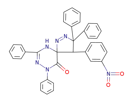 4-(3-Nitro-phenyl)-3,3,7,9-tetraphenyl-1,2,6,8,9-pentaaza-spiro[4.5]deca-1,7-dien-10-one