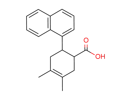 Molecular Structure of 109472-15-3 (4,5-Dimethyl-2-<naphthyl-(1)>-1,2,3,6-tetrahydrobenzoesaeure)