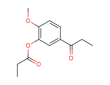 Molecular Structure of 66475-94-3 (1-Propanone, 1-[4-methoxy-3-(1-oxopropoxy)phenyl]-)