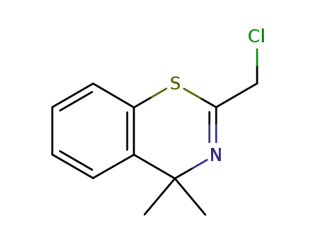 Molecular Structure of 81735-43-5 (2-Chloromethyl-4,4-dimethyl-4H-1,3-benzothiazine)