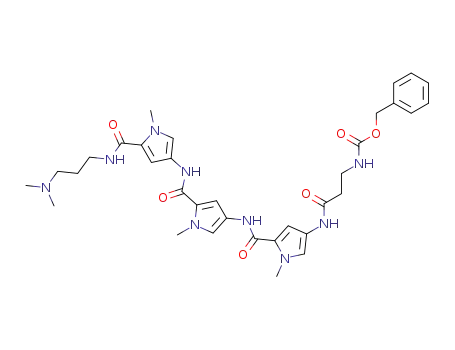 [2-(5-{5-[5-(3-Dimethylamino-propylcarbamoyl)-1-methyl-1H-pyrrol-3-ylcarbamoyl]-1-methyl-1H-pyrrol-3-ylcarbamoyl}-1-methyl-1H-pyrrol-3-ylcarbamoyl)-ethyl]-carbamic acid benzyl ester