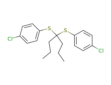 Benzene, 1,1'-[(1-propylbutylidene)bis(thio)]bis[4-chloro-