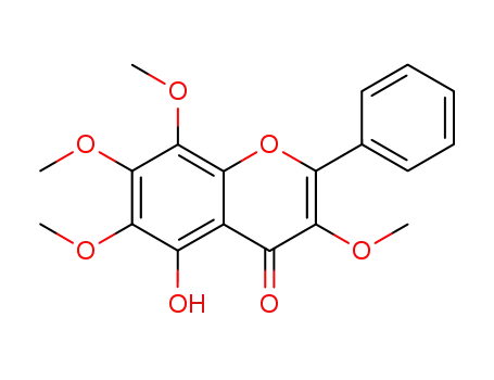 4H-1-Benzopyran-4-one, 5-hydroxy-3,6,7,8-tetramethoxy-2-phenyl-