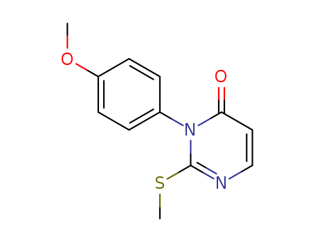 3-(4-methoxyphenyl)-2-methylsulfanyl-pyrimidin-4-one cas  89069-28-3
