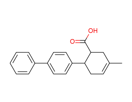 Molecular Structure of 109979-65-9 (5-Methyl-2-<4-diphenyl>-1,2,3,6-tetrahydro-benzoesaeure)
