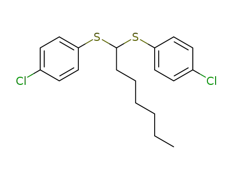 Molecular Structure of 74314-41-3 (Benzene, 1,1'-[heptylidenebis(thio)]bis[4-chloro-)