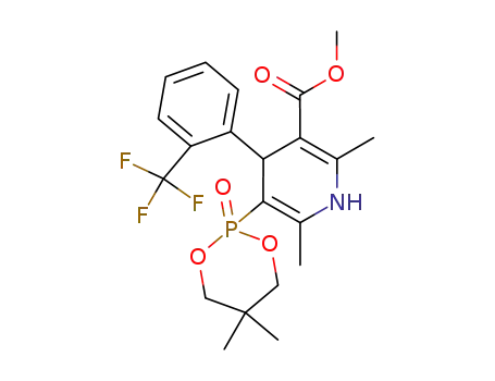 5-(5,5-Dimethyl-2-oxo-2λ<sup>5</sup>-[1,3,2]dioxaphosphinan-2-yl)-2,6-dimethyl-4-(2-trifluoromethyl-phenyl)-1,4-dihydro-pyridine-3-carboxylic acid methyl ester