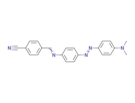 Molecular Structure of 69074-65-3 (4-{[(E)-4-(4-Dimethylamino-phenylazo)-phenylimino]-methyl}-benzonitrile)