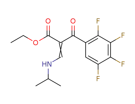 (Z)-3-Isopropylamino-2-(2,3,4,5-tetrafluoro-benzoyl)-acrylic acid ethyl ester