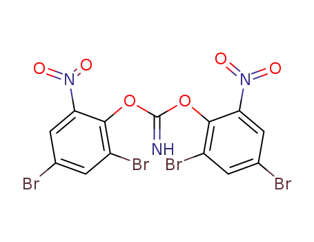 Molecular Structure of 35153-86-7 (2,4-Dibrom-6-nitro-phenyl-iminocarbonat)