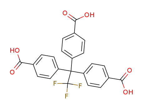 Molecular Structure of 61204-10-2 (Benzoic acid, 4,4',4''-(trifluoroethylidyne)tris-)