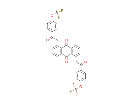 Molecular Structure of 3888-82-2 (1.5-Bis-(4-trifluormethoxy-benzamino)-anthrachinon)
