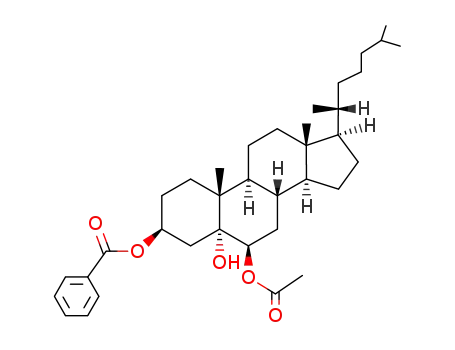 6β-acetoxy-3β-benzoyloxy-5α-cholestan-5-ol
