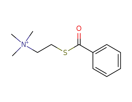 Molecular Structure of 13365-71-4 (Ethanaminium, 2-(benzoylthio)-N,N,N-trimethyl-)