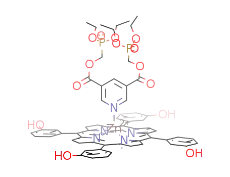 Zn((HOC<sub>6</sub>H<sub>4</sub>)4C<sub>20</sub>H<sub>8</sub>N<sub>4</sub>)(((EtO)2POCH<sub>2</sub>OCO)2C<sub>5</sub>H<sub>3</sub>N)