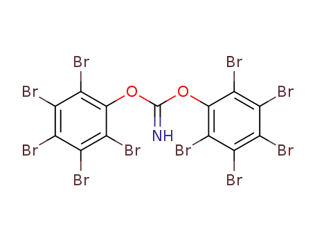 Molecular Structure of 14666-17-2 (Iminokohlensaeure-bis-<2,3,4,5,6-pentabromphenylester>)