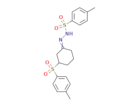 Molecular Structure of 14195-14-3 (Benzenesulfonic acid,4-methyl-, 2-[3-[(4-methylphenyl)sulfonyl]cyclohexylidene]hydrazide)