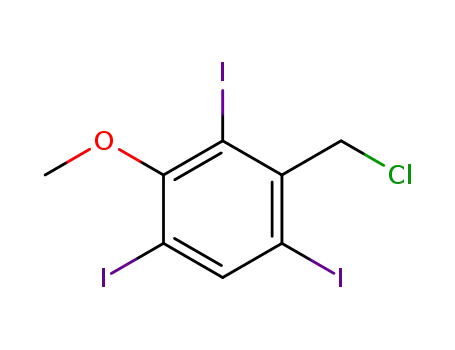 Benzene, 2-(chloromethyl)-1,3,5-triiodo-4-methoxy-