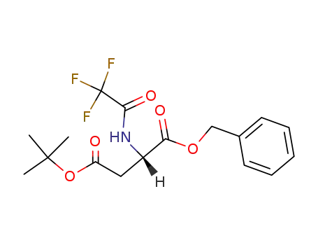 Molecular Structure of 2131-31-9 (N-Trifluoracetyl-L-asparaginsaeure-α-benzylester-β-tert.-butylester)