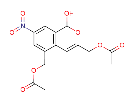 1-Hydroxy-3.5-diacetoxymethyl-7-nitro-1H-benzopyran-<sup>(2)</sup>