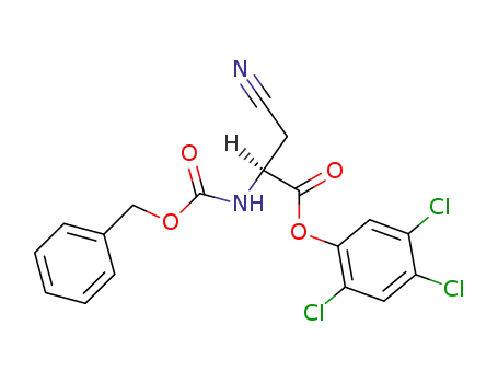 N-Benzyloxycarbonyl-L-β-cyan-alanin-2,4,5-trichlorphenylester