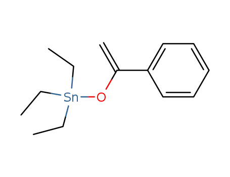 (1-Phenyl-vinyl-oxy)-triethylstannan