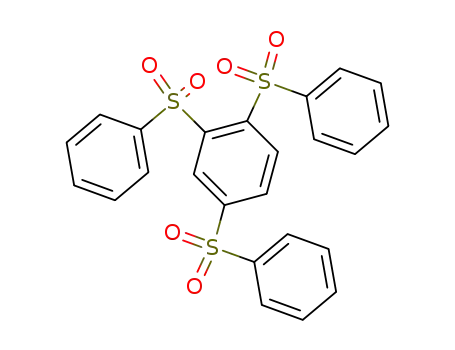 Molecular Structure of 70415-98-4 (Benzene, 1,2,4-tris(phenylsulfonyl)-)