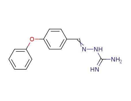 Molecular Structure of 100871-36-1 (Hydrazinecarboximidamide,2-[(4-phenoxyphenyl)methylene]-)