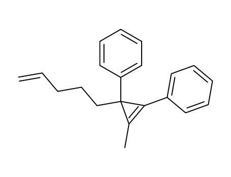 Benzene, 1,1'-[2-methyl-3-(4-pentenyl)-1-cyclopropene-1,3-diyl]bis-