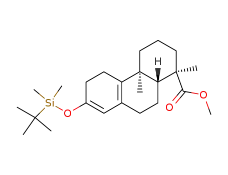 (1R,4aS,10aR)-7-(tert-Butyl-dimethyl-silanyloxy)-1,4a-dimethyl-1,2,3,4,4a,5,6,9,10,10a-decahydro-phenanthrene-1-carboxylic acid methyl ester