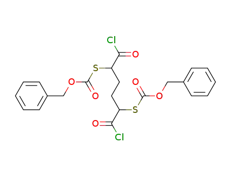 α,α'-Bis-(benzoxycarbonylmercapto)-adipinsaeure-chlorid