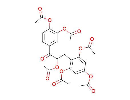 2-Acetoxy-1-<3.4-diacetoxy-phenyl>-3-<2.4.6-triacetoxy-phenyl>-propanon-(1)