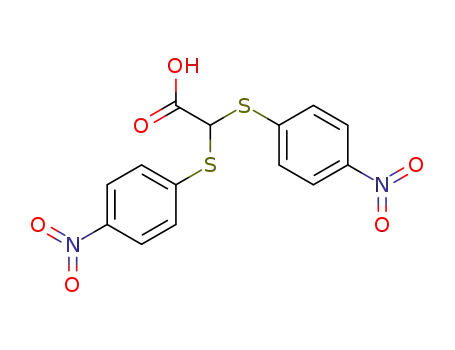 Molecular Structure of 21298-67-9 (Acetic acid, bis[(4-nitrophenyl)thio]-)