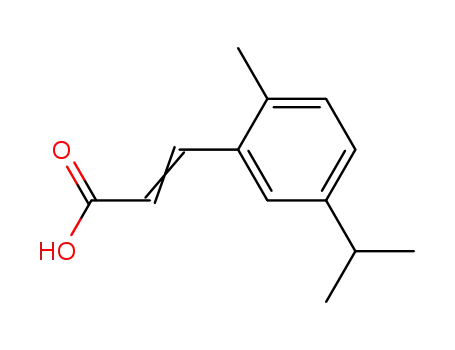 Molecular Structure of 4395-83-9 (1-Methyl-4-isopropyl-zimtsaeure-<sup>(2)</sup>)