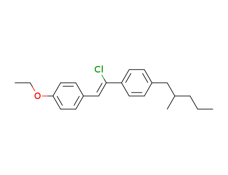 4'-Ethoxy-4-(2-methylpentyl)-α-chlor-trans-stilben