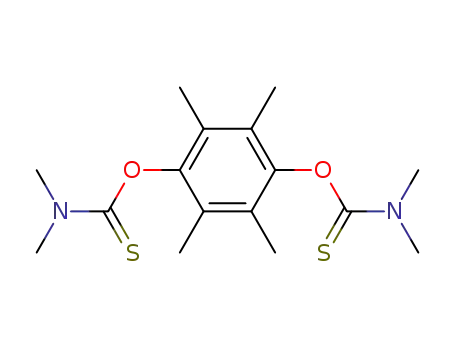Molecular Structure of 13522-73-1 (Carbamothioicacid, dimethyl-, O,O'-(2,3,5,6-tetramethyl-1,4-phenylene) ester (9CI))