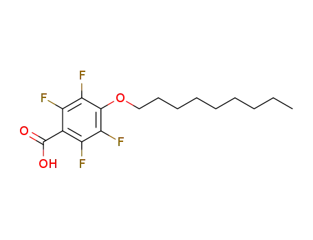 Molecular Structure of 97206-26-3 (2,3,5,6-Tetrafluoro-4-nonyloxy-benzoic acid)
