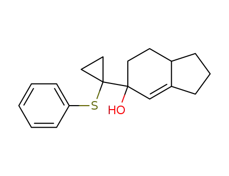 Molecular Structure of 41596-98-9 (1H-Inden-5-ol, 2,3,5,6,7,7a-hexahydro-5-[1-(phenylthio)cyclopropyl]-)