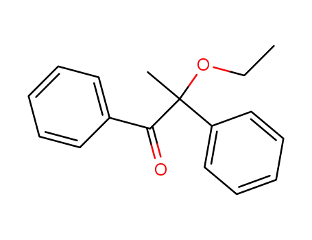 Molecular Structure of 27962-49-8 (1-Propanone, 2-ethoxy-1,2-diphenyl-)