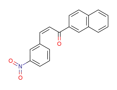 Molecular Structure of 62918-40-5 (2-Propen-1-one, 1-(2-naphthalenyl)-3-(3-nitrophenyl)-, (Z)-)