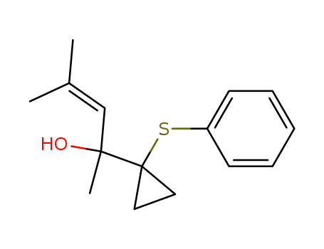 Cyclopropanemethanol,
a-methyl-a-(2-methyl-1-propenyl)-1-(phenylthio)-