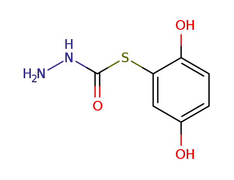 Hydrazinecarbothioic acid, S-(2,5-dihydroxyphenyl) ester