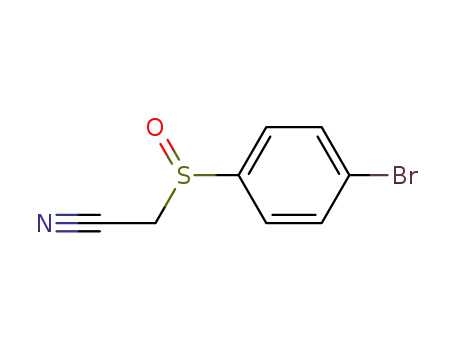 Molecular Structure of 63215-96-3 (Acetonitrile, [(4-bromophenyl)sulfinyl]-)