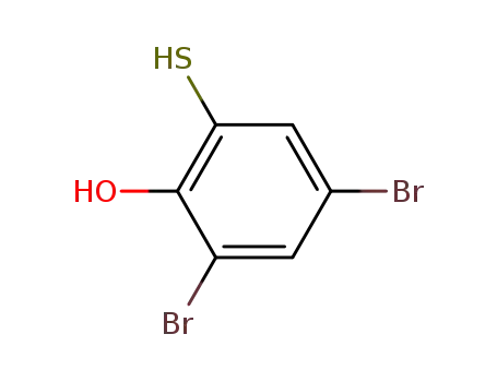 Molecular Structure of 61268-41-5 (Phenol, 2,4-dibromo-6-mercapto-)
