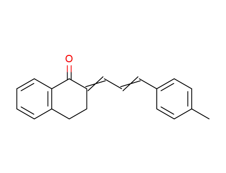 Molecular Structure of 14756-10-6 (1-Oxo-2-(p-methyl-cinnamyliden)-tetralin)