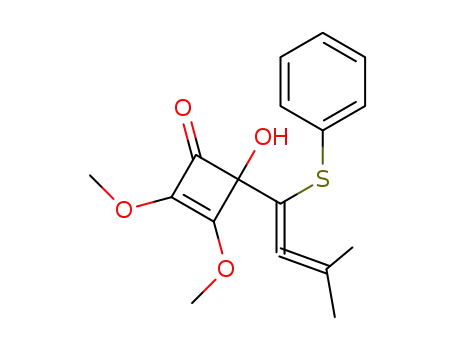 2,3-dimethoxy-4-hydroxy-4-(3-methyl-1-(phenylthio)-1,2-butadienyl)-2-cyclobuten-1-one
