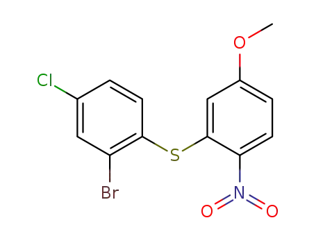 2-Brom-4-chlor-5'-methoxy-2'-nitro-diphenylsulfid